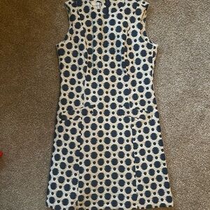 Donna Morgan Black Dot-Print Mini Shift Dress